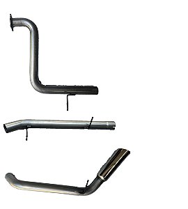 CATBACK AMAROK 3.0 258cv V6 INOX 409 Ø 3 COM PONTEIRA