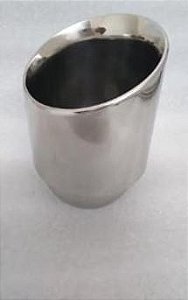 PONTEIRA INOX 304 PREMIUM REDONDA CHANFRADA E Ø 4 - S Ø 2 3/4 BORDA FINA