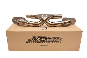 CATBACK FULL PORSCHE 911 992 INOX Ø3" PONTEIRA OVAL