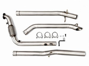 DOWNPIPE + KIT ESCAPAMENTO COMPLETO RANGER 3.2 LIMITED XLS XLT INOX 409