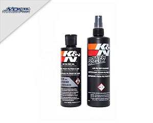 KIT LIMPEZA FILTRO DE AR K&N RECHARGER PRETO- (COD. 99-5050BK)
