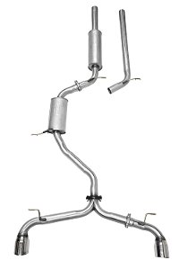 CATBACK GOLF GTI 2.0 MK7 - AÇO CARBONO