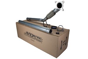 DOWNPIPE JETTA/FUSCA/EOS/AUDI A3 2.0 EA888 200CV AÇO CARBONO 3" X 2 1/2"
