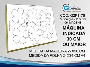 G2F 1179 - 5 Corações 11,5 cm