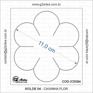 ICE004 - Molde 04 – Caixinha Flor