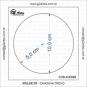 ICE005 - Molde 05 – Caixinha Trevo