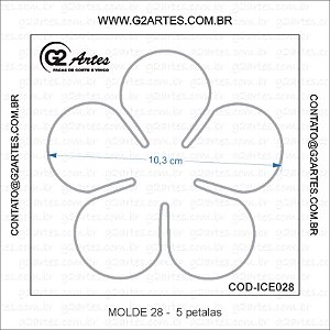 ICE028 - Molde 28 – 5 Pétalas