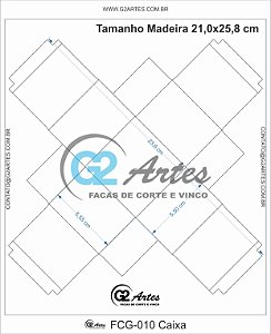 FCG-010 – Caixa com tampa 5,5x5,5x4,0