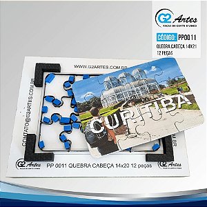 PP 0011 - Quebra cabeça 14x20 cm 12 peças