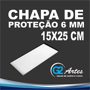CHAPA PROTETORA DE ROLO - 6mm (15X25 cm)