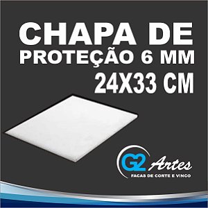 CHAPA PROTETORA DE ROLO - 6mm (24X33 cm)