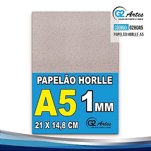 Papelão Horlle formato A5 (1mm) - Pacote com 20 folhas