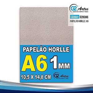 Papelão Horlle formato A6 (1mm) - Pacote com 20 folhas