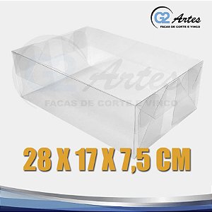 G2EMB 0003 - Kit 10 Caixas Acetato 28x17x7,5cm