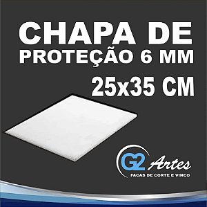 CHAPA PROTETORA DE ROLO - 6mm (25X35 cm)