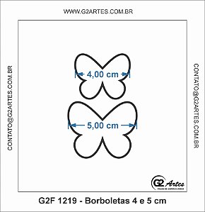 G2F 1219 - Borboletas 4 e 5 cm