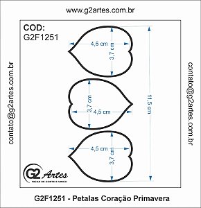 G2F 1251 - Petalas Coração Primavera