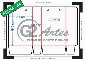 PP 0057 - Sacolinha 160 X 98 X 37 mm - Para folha A4