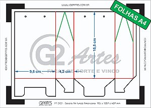 PP 0101 - Sacola A4 Fundo Americano  95L x 155A x 42P mm