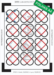 PP 0115 - Caixeta 30x30X20 mm para  FOLHAS A4