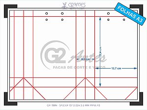 GR 7008 - Sacola 137 x 224 x 60 mm Papel A3