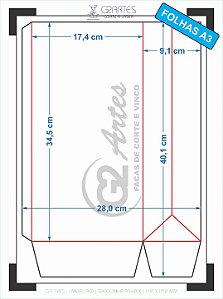 GR 7015 - (MEIA faca) Sacolinha A3 - 340A x 170L x 90P mm