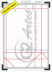 GR 7018 - (MEIA Faca) Sacola A3+ A37 X L21 X P9,5 cm - Tamanho G VERTICAL