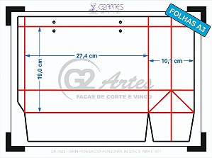 GR 7025 - (MEIA Faca) Sacola Horizontal A3 274C x 190A x 101P