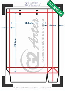 GR 7027 - (MEIA Faca) Sacola 144 L x 233 A x 44 P mm - Folhas A4
