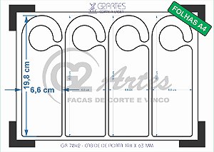 GR 7042 - Cabide de porta 198 x 63 mm