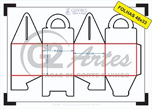 GR 7051 - Caixa caneca ou Panetone 11 x 11 x 11 cm