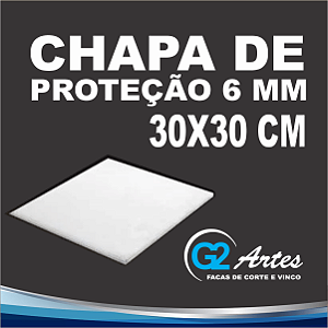 CHAPA PROTETORA DE ROLO - 6mm (30X30 cm)