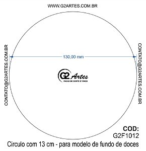 G2F 1012 - Círculo com 13cm