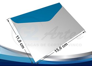 G2ENV-1005 Envelope 15,0 x 11,0 cm (Folha A4)(Tipo Carteira)