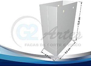 FDG-138 Sacola Simples (A) 13cm (L) 8cm (P) 4cm