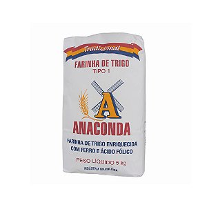 Farinha de Trigo Tipo 1 5Kg Anaconda