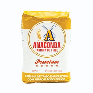 Farinha de Trigo Tipo 1 1Kg Anaconda Premium