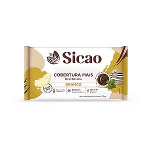Chocolate Branco Cobertura Mais em Barra 2,1Kg Sicao
