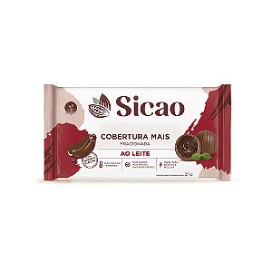 Chocolate Cobertura Fracionada ao Leite em Barra 2,1Kg Sicao