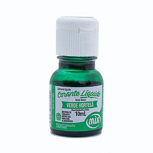 Corante Líquido Verde Folha Caixa Com 12x10Ml Mix
