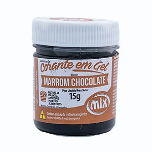 Corante Em Gel Marrom Chocolate 15g Mix