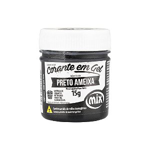 Corante Em Gel Preto Ameixa 15g Mix