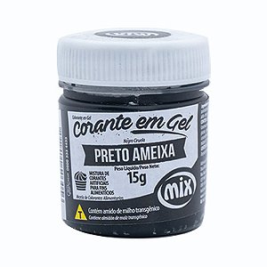 Corante Em Gel Preto Ameixa 15g Mix
