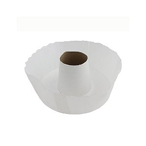 Forma Torta Suiça Papel Branco 13CM 100 Un Top Line