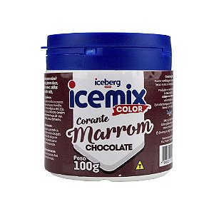 Corante Pó Marrom Chocolate 100G Iceberg