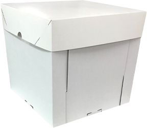Caixa P/Bolo Cubo Branca  32,5X32,5X25CM Ultrafest