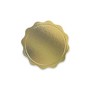 Cake Board Borda Modelada Ouro 24cm Ultrafest