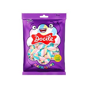 Marshmallow Maxmallows Twist Color Baunilha 250G Docile