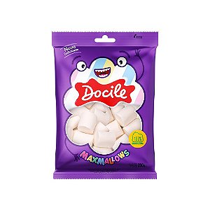 Marshmallow Maxmallows Tubo Branco Baunilha 250G Docile