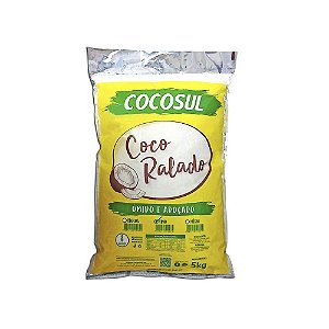 Coco Ralado Fino Nacional Úmido Adocado 5Kg Cocosul